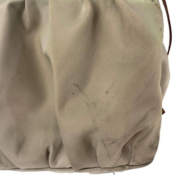 MZ Wallace Purse Nylon Taupe Handbag Shoulder Bag Pockets Every Day Bag Organize - Picture 7 of 12